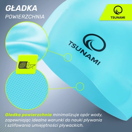 TSUNAMI gyermek úszósapka, kék