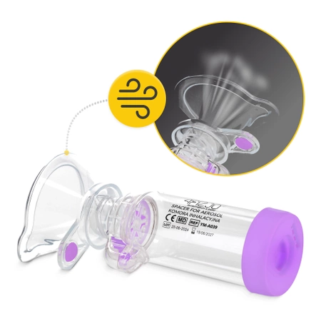 Inhalációs kamra, lila