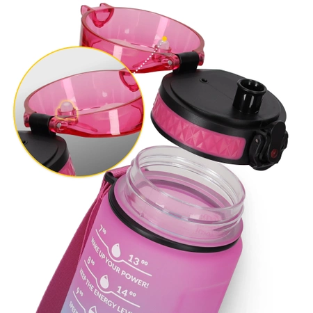 Gyermek kulacs, motivációs minta, 0,5 L, rózsaszín