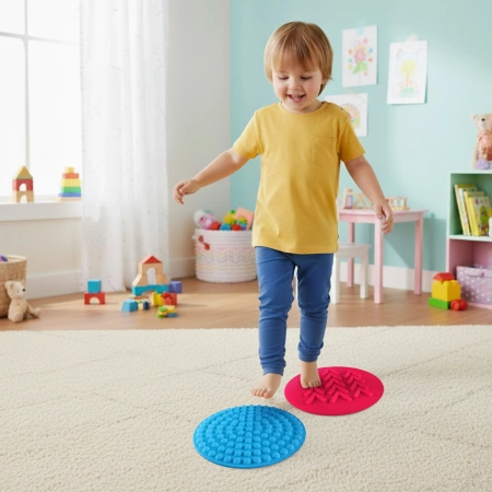 Érzékszervi korongok gyerekeknek, 25 cm, 10 darabos készlet