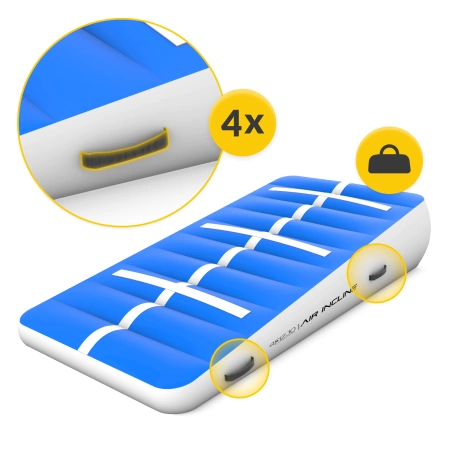 AIR INCLINE akrobatikai rámpa, 2 x 1 x 0,4 m + pumpa