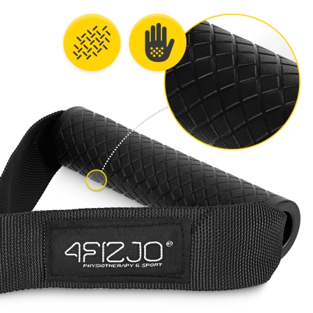 Gumírozott fogantyú csigás gépekhez, 2 db