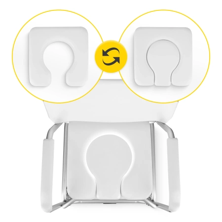 Zuhanyzószék háttámlával és kartámasszal