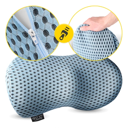Ortopédiai ágyéki ülőpárna, kék
