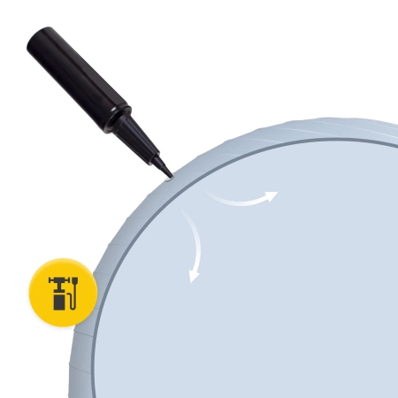 Felfújható gimnasztikai labda, 85 cm, szürke