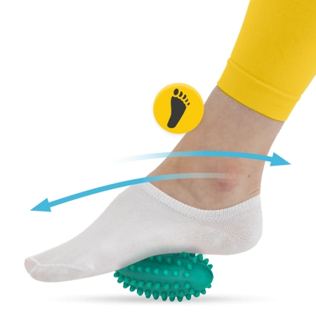 Bab alakú masszírozó labda, zöld