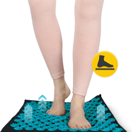 ECO akupresszúrás matrac hajdina és kókusz töltettel, kék