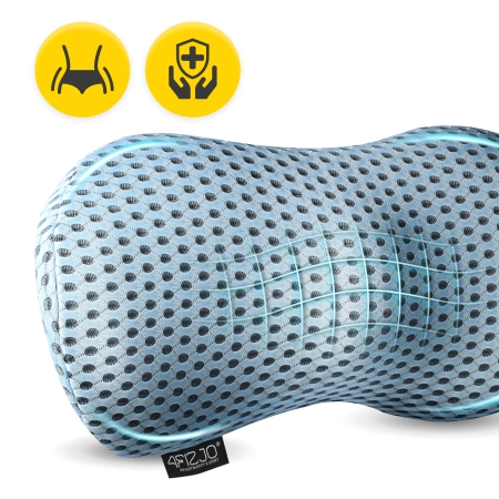 Ortopédiai ágyéki ülőpárna, kék