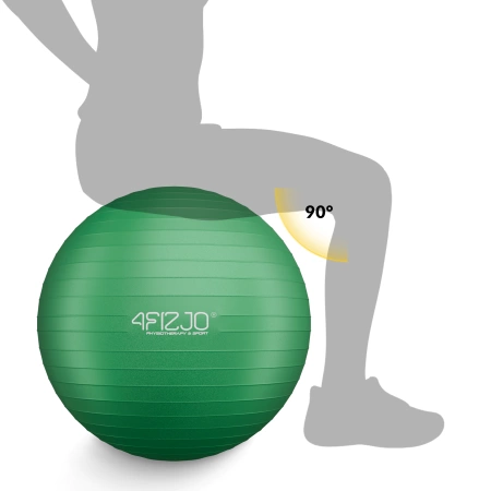 Felfújható gimnasztikai labda, 85 cm, zöld