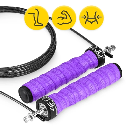 Súlyozott boksz ugrálókötél, 3 m, lila