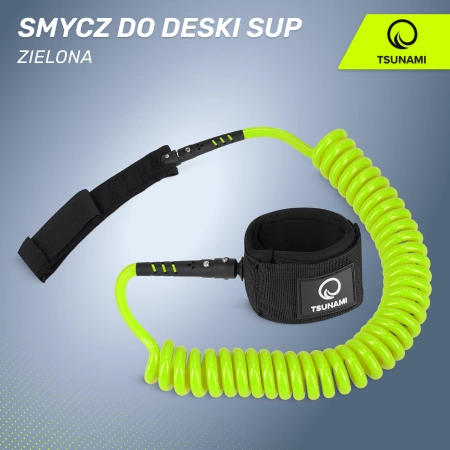 TSUNAMI leash SUP deszkához, zöld