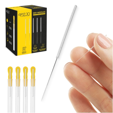 Vezetővel rendelkező akupunktúrás tűk, 100 db, 0,25 x 15 mm