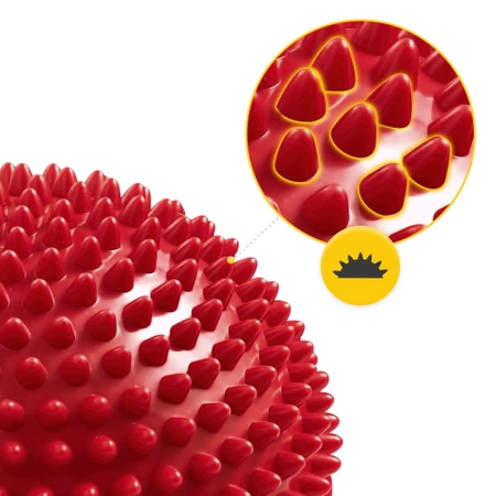 Szenzoros egyensúlyozó félgömb, 2 db, piros