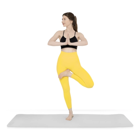 TPE csúszásgátló jóga- és edzőszőnyeg, 1 cm, szürke