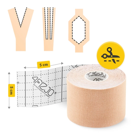 Kineziológiai tapasz Kinesio Tape, 5 m x 5 cm