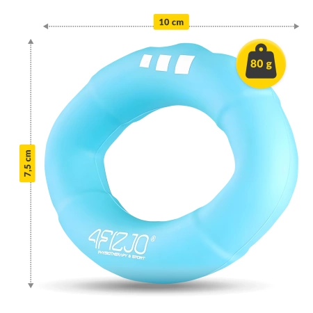 Szilikon kézerősítő, kék