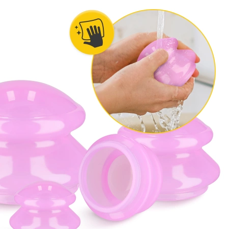 MED+ szilikonköpöly készlet, 4 db, rózsaszín