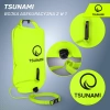 TSUNAMI vízálló tárolózsebbel ellátott 2 az 1-ben felfújható biztonsági úszóbója, sárga