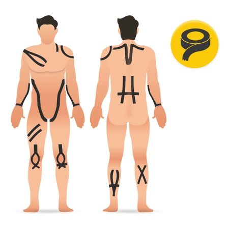 Kineziológiai tapasz Kinesio Tape, 5 m x 5 cm