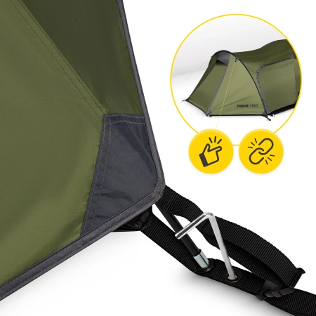 Mountain Goat PRIME TRIO túrasátor, zöld