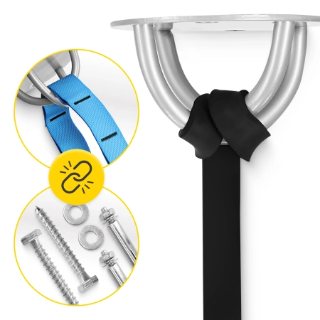 Edzőszalag mennyezeti rögzítőelem