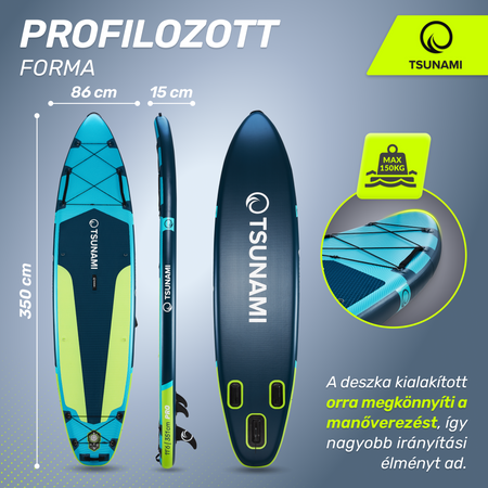 TSUNAMI PRO SUP deszka, 350 cm, T14