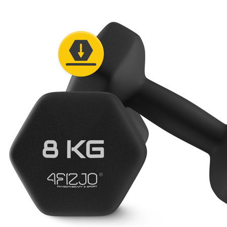 Classic öntöttvas kézisúlyzó, 2 x 8 kg