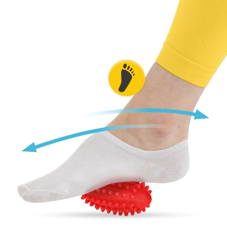 Bab alakú szenzoros masszázslabda, piros