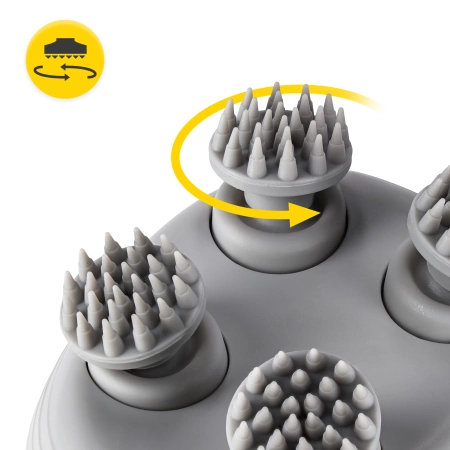 Vízálló, többszínű elektromos fejmasszírozó