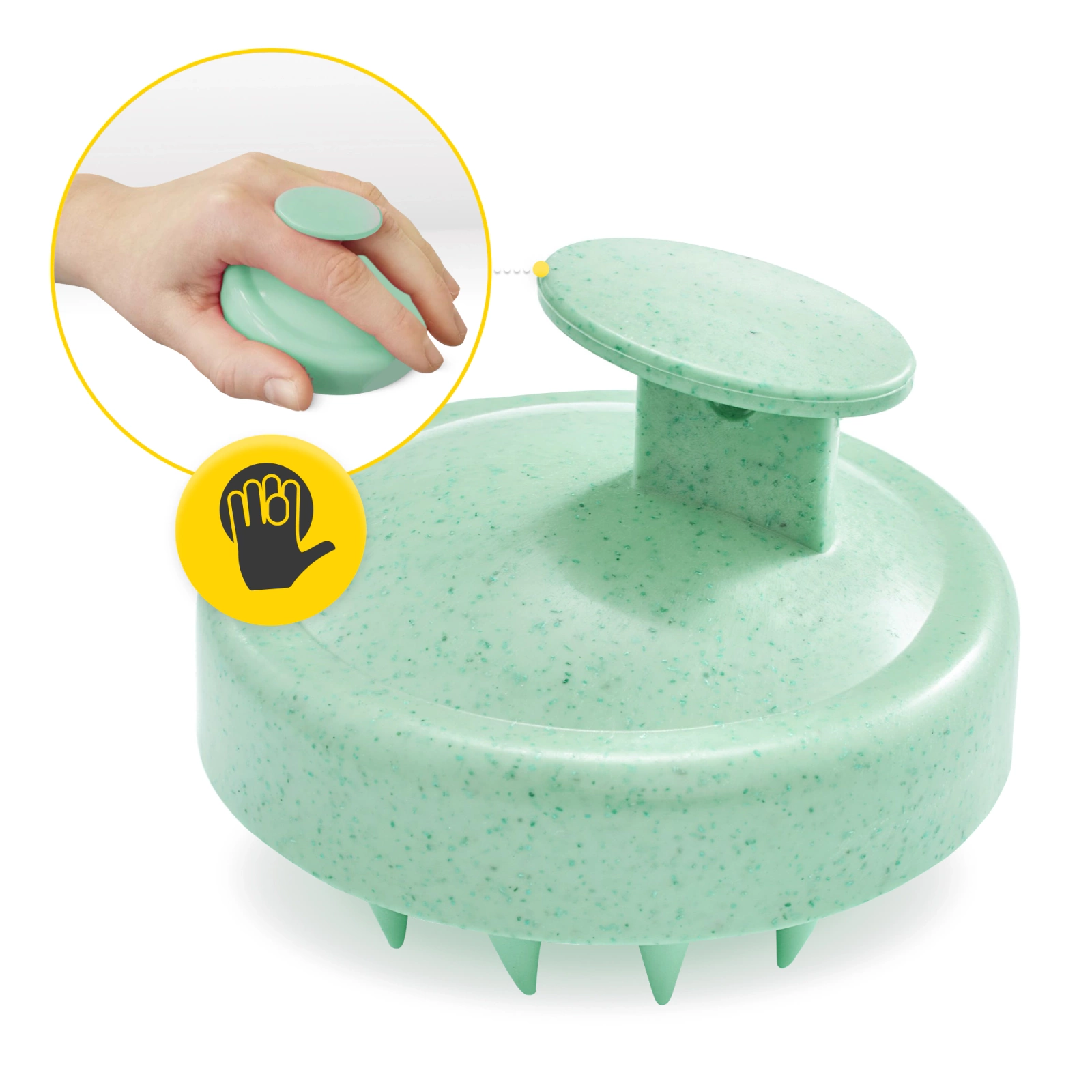 SZCZOTKA SILIKONOWA DO MASAŻU SKÓRY GŁOWY