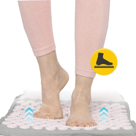 ECO akupresszúrás matrac párnával, XL, rózsaszín