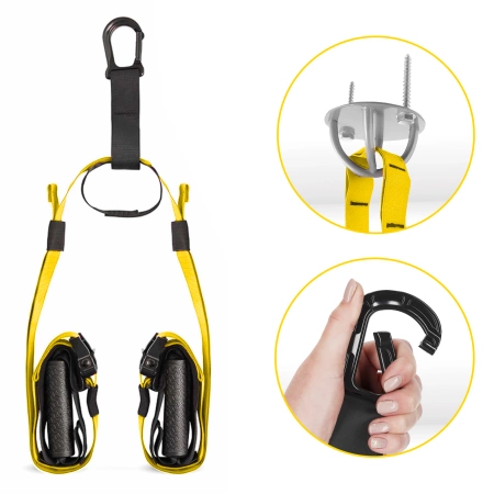 Edzőpántok, TRX edzőszalagok, sárga