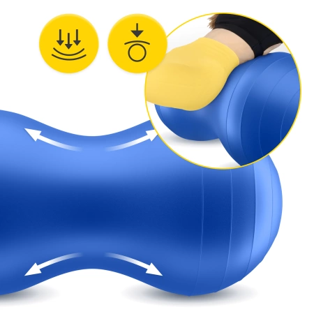 AIR BALL PEANUT gimnasztikai labda, kék