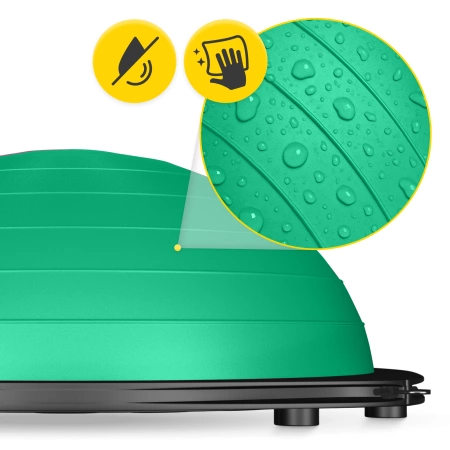 Egyensúlyozó félgömb gumis expanderrel, zöld