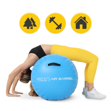 AIR BARREL felfújható tornahenger, 75 cm, kék