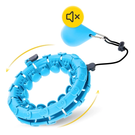 Súlyozott masszírozó hullahopp karika, kék