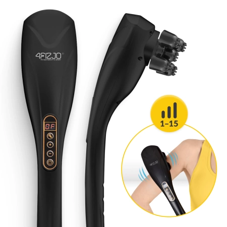 Kézi vibrációs testmasszírozó, fekete