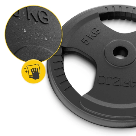 Öntöttvas súlytárcsa, 2 x 5 kg