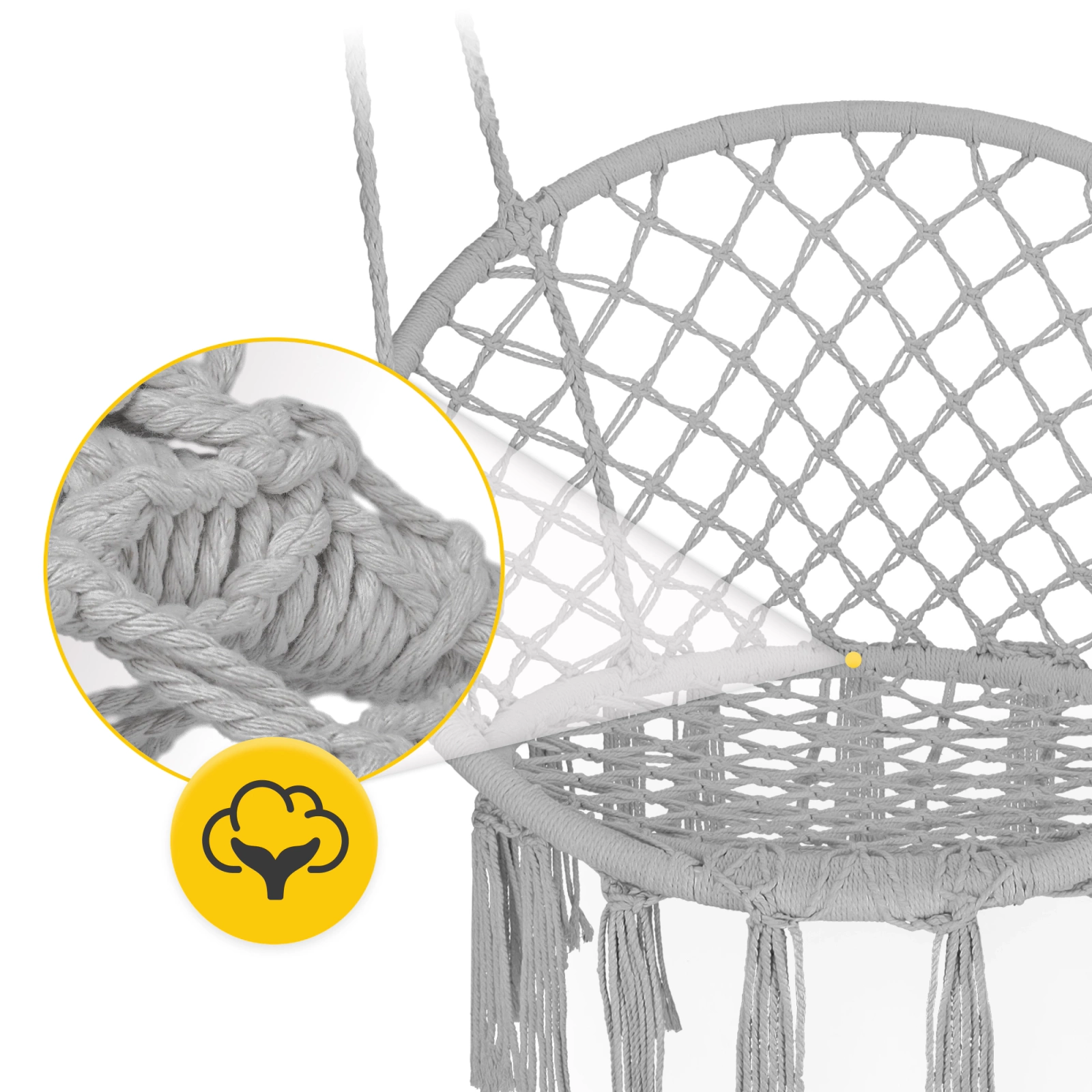 ogrodowa hustawka fotel wiszacy na taras balkon