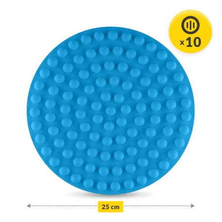 Érzékszervi korongok gyerekeknek, 25 cm, 10 darabos készlet
