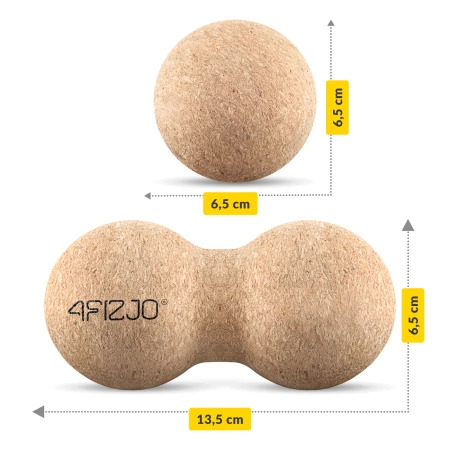 Parafa dupla masszázslabda, 13,5 cm