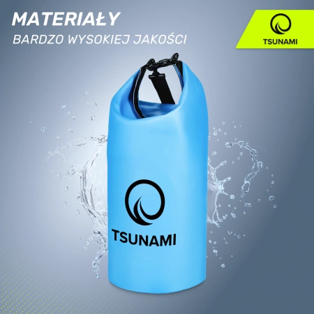 TSUNAMI vízálló zsák, 20 l, kék