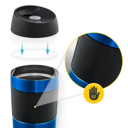 Mountain Goat TRAVEL termosz bögre, 400 ml, kék