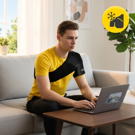 Rugalmas meleg és hideg gélkompresszió a vállra