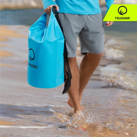 TSUNAMI vízálló zsák, 5 l, kék