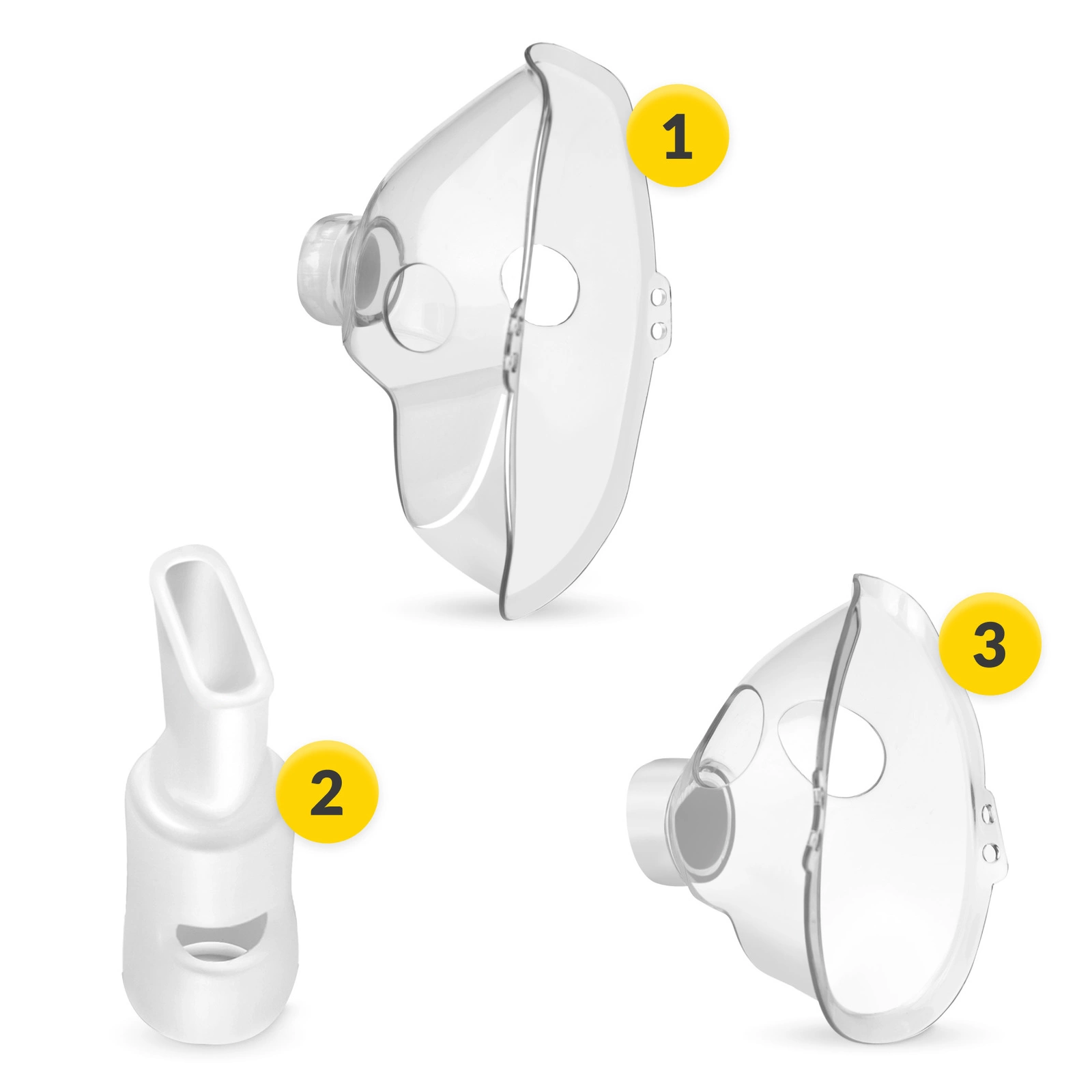 zestaw masek wymiennych do nebulizatora