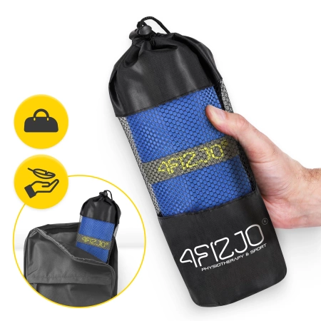 Gyorsan száradó mikroszálas törölköző, 180 x 100 cm kék