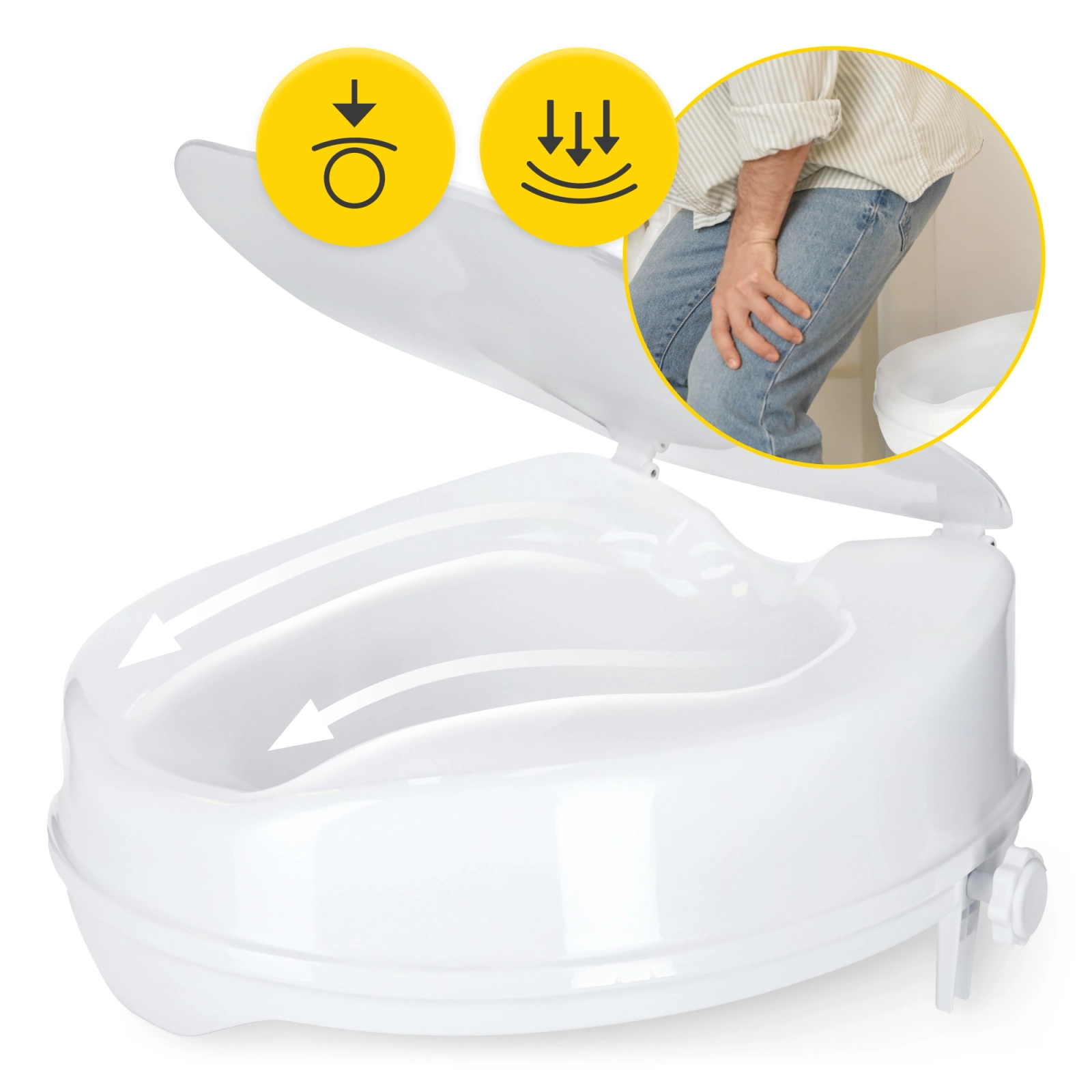 Nakładka podwyższająca na sedes 5 cm / 10 cm / 15 cm – komfort i bezpieczeństwo w łazience