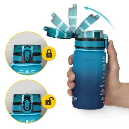 Gyermek kulacs, motivációs minta, 0,5 L, kék