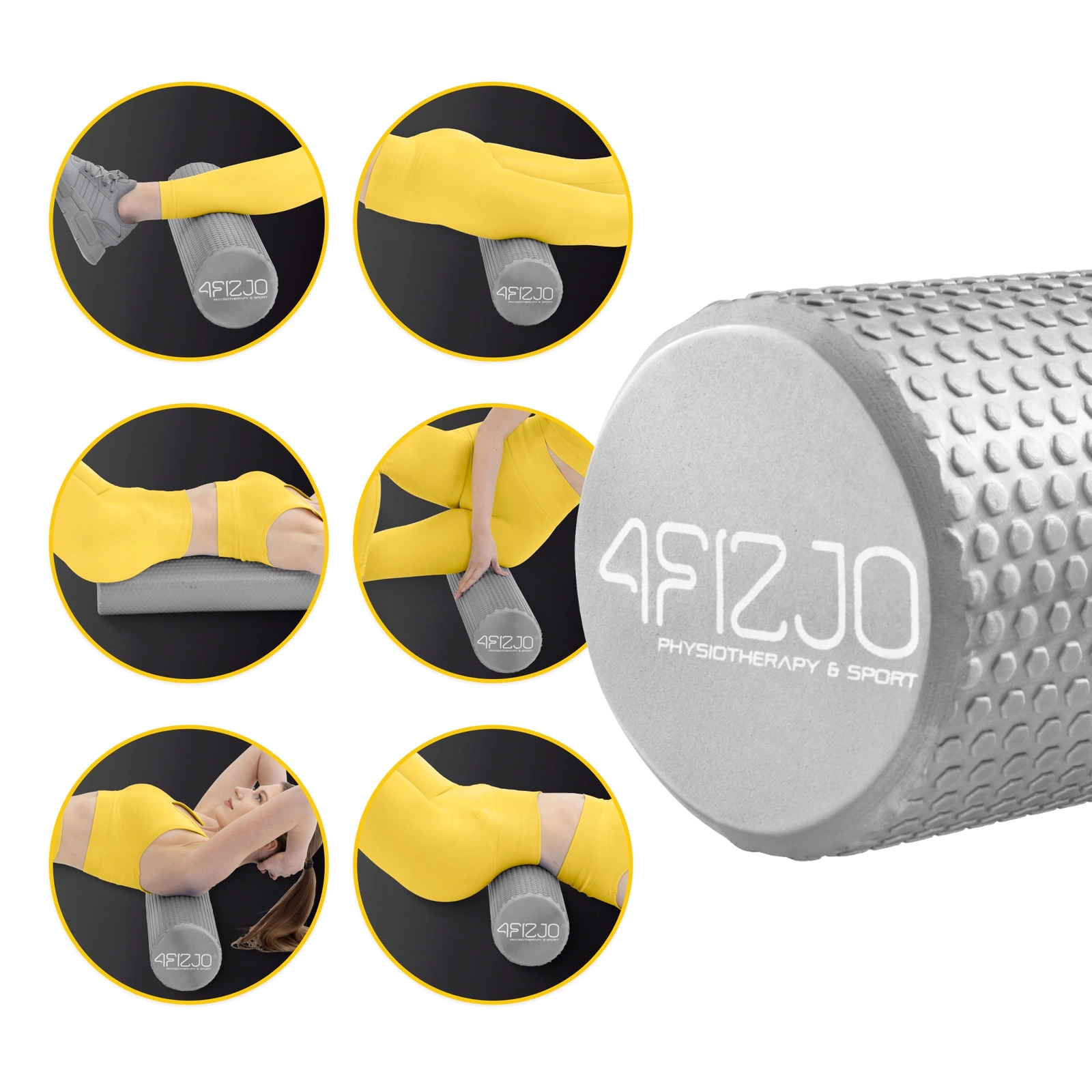 roller do masazu z wypustkami pentagram 60cm care+ walek